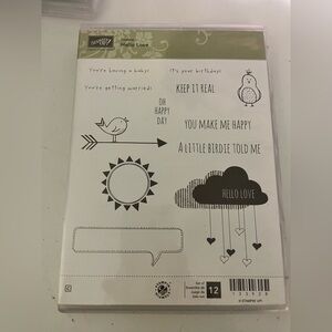 Stampin' Up HELLO LOVE  Stamp set of 12 (133928) Birds NEW